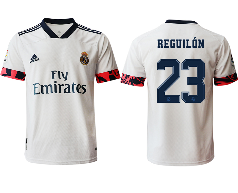 Men 2020-2021 club Real Madrid home aaa version #23 white Soccer Jerseys2